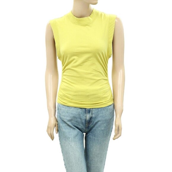 Daily Practice by Anthropologie Ruched Mock-Neck Tank Blouse Top XS NWT 259798 - Picture 5 of 9